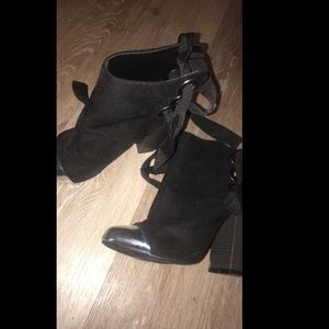 Silver Toe Booties